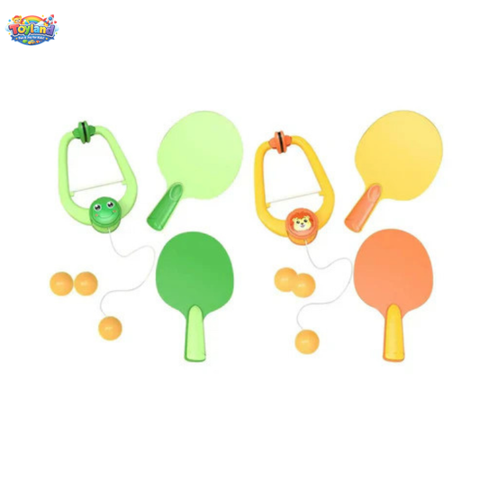 Indoor Hanging Table Tennis Trainer for Kids – Portable Self-Training Ping Pong Set with 2 Rackets & 5 Balls