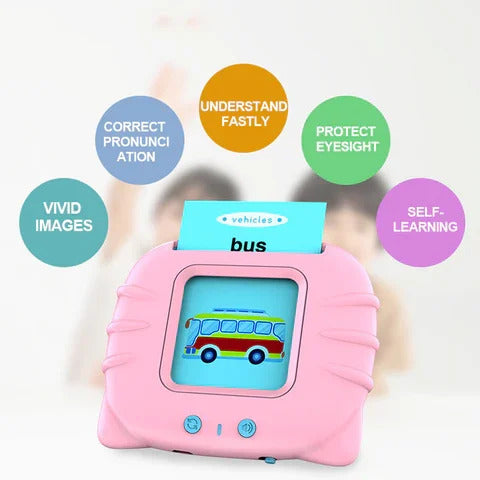 Talking Flash Cards Educational Toy | Early Education Learning Device | Flash Cards reader for Age 2 3 4 5 for kids boys and girl