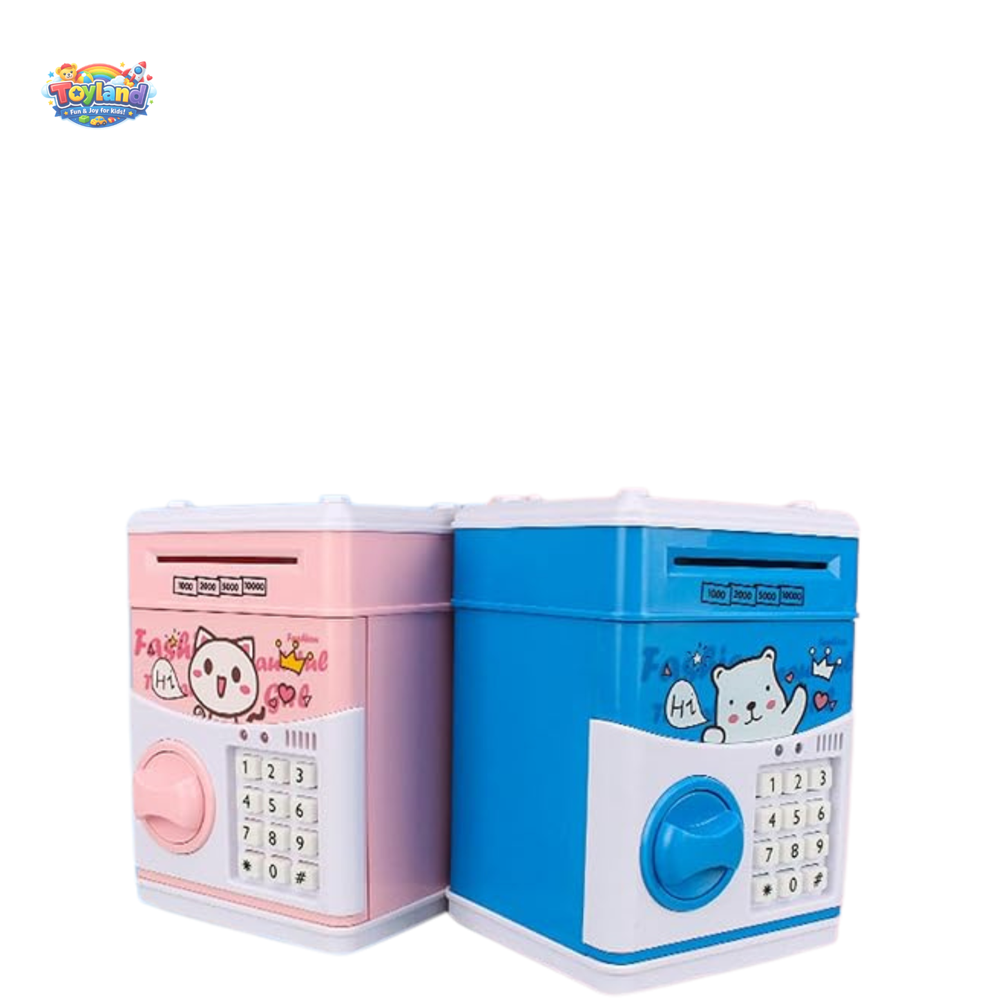 Musical Bear Treasure Safe – Electronic Money Box with Physical Key & Nursery Rhymes