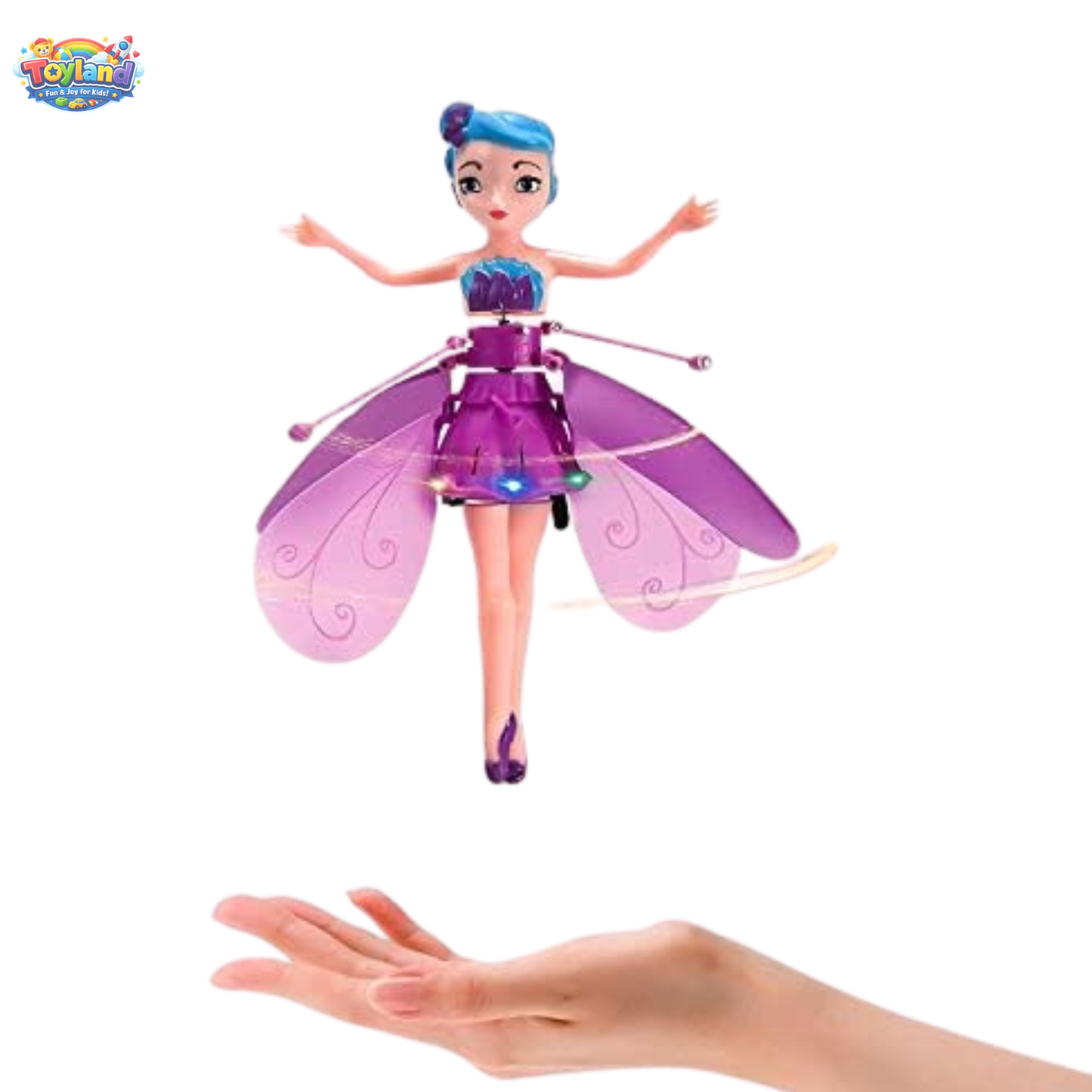 Magical Flying Fairy Doll for Girls – Hand Sensor Control Induction Flying Princess with LED Lights & USB Charging – Best Birthday Gift for Kids (Ages 6+)