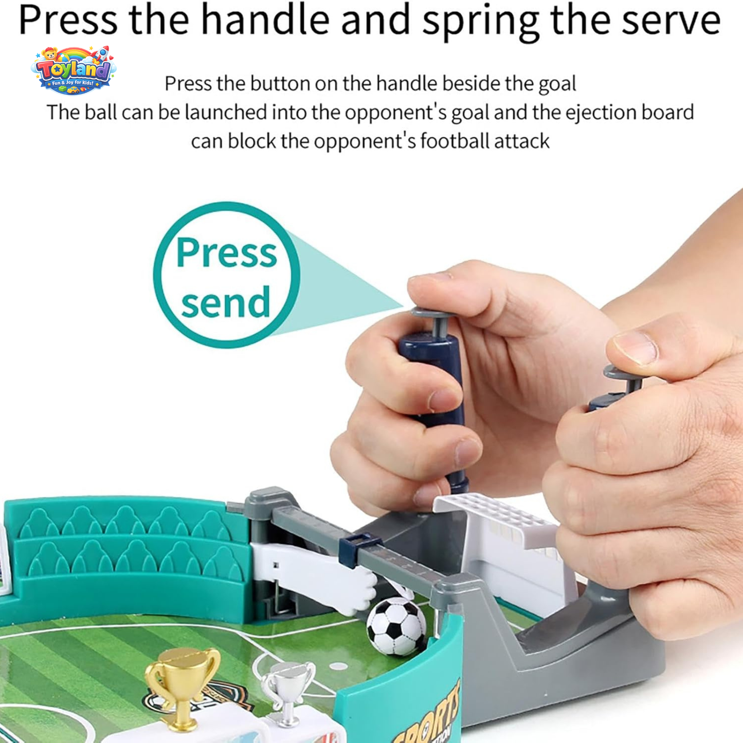 Large Tabletop Football Battle Game – 2-Player Interactive Arcade Soccer Toy for Kids & Adults