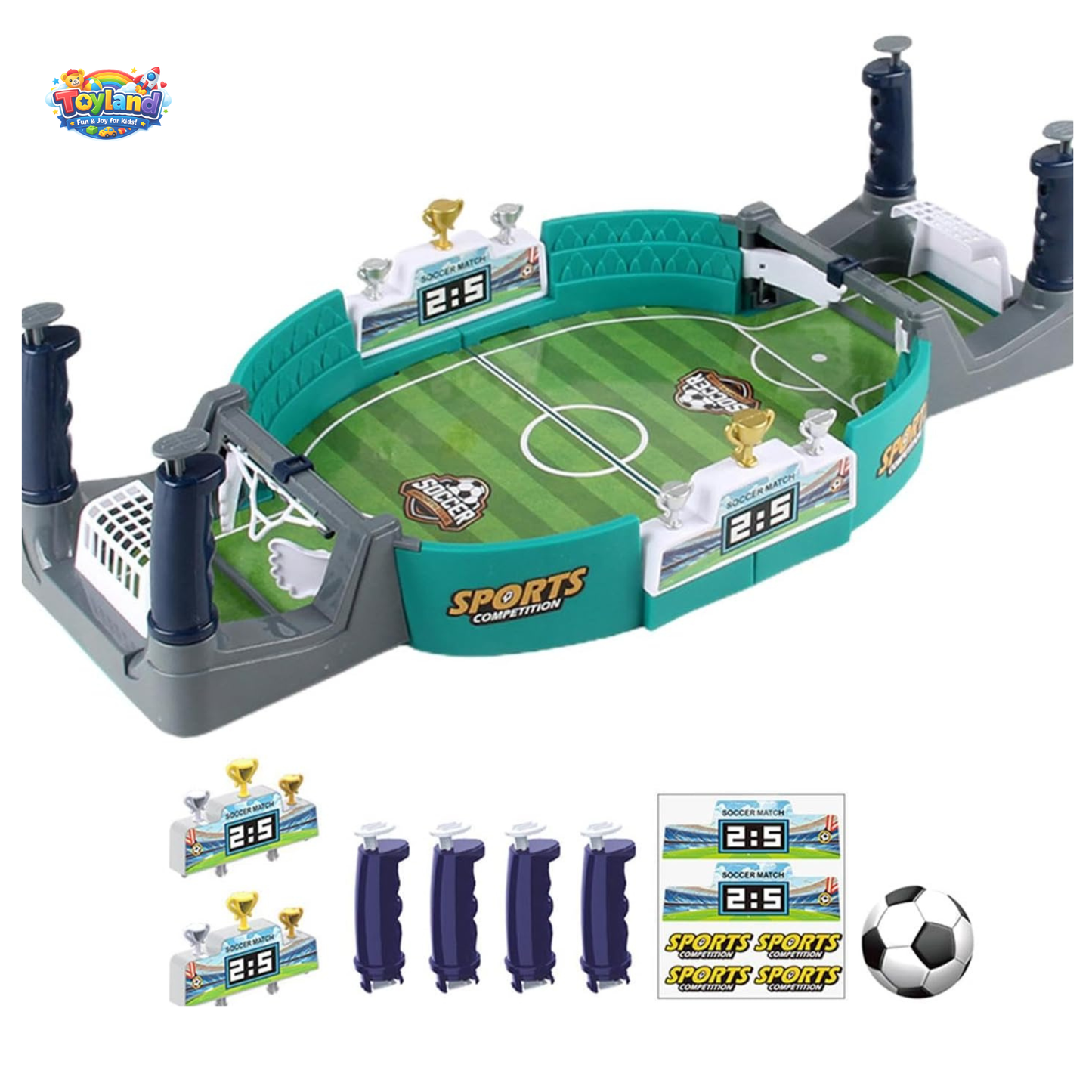 Large Tabletop Football Battle Game – 2-Player Interactive Arcade Soccer Toy for Kids & Adults