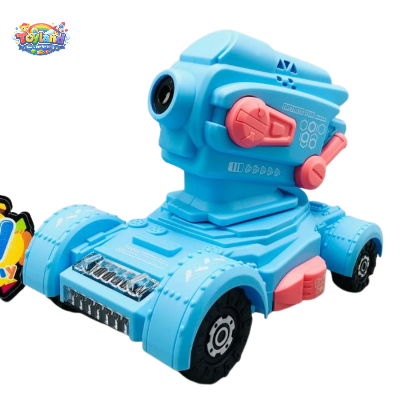 R/C Tank Bubble Machine for Kids – 4WD Remote Control Stunt Car with Automatic Bubble Blaster & LED Lights