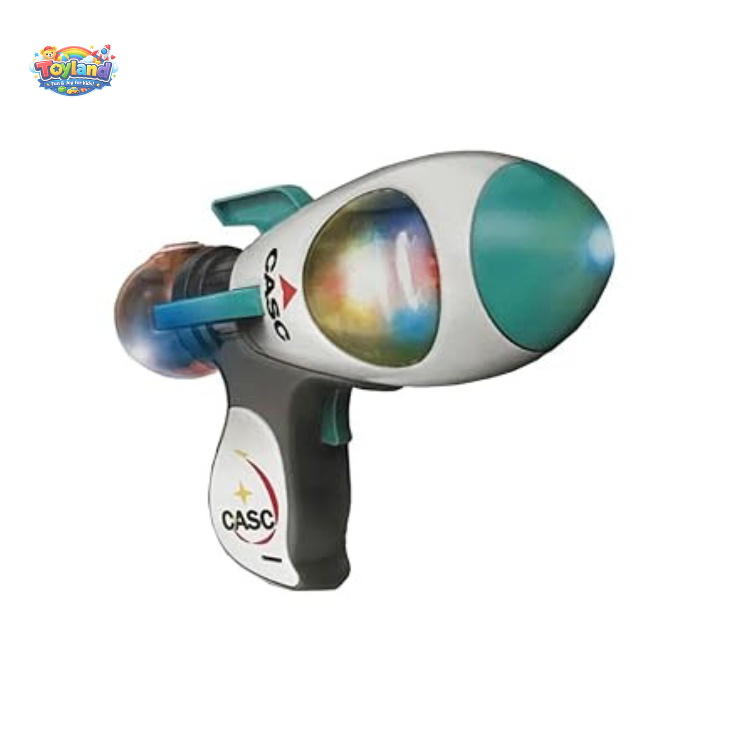 Space Rocket Projection Gun for Kids – Luminous Music Toy with Atomizing Mist Effect & Astronaut Projection